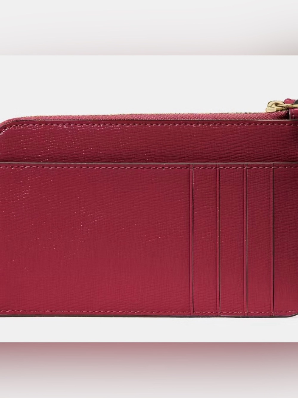 kate spade Lucy Textured Patent Leather NWT Red Jam - Picture 2 of 6